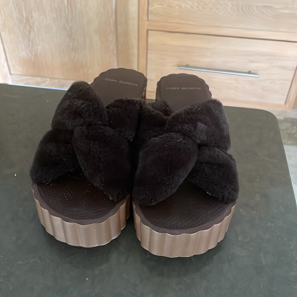 Tory Burch platform slides